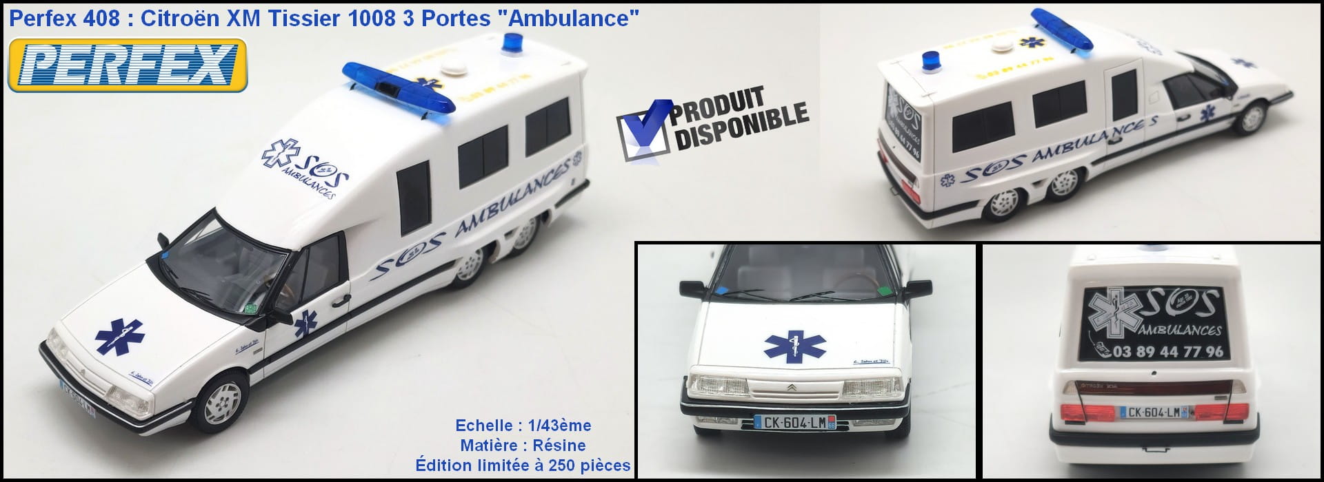 PERFEX 408 - Citroën XM Tissier 3 portes Ambulance - Coverflow